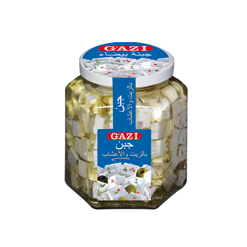 Gazi Soft Cheese Cubes In Oil With Herbs 45% 300g