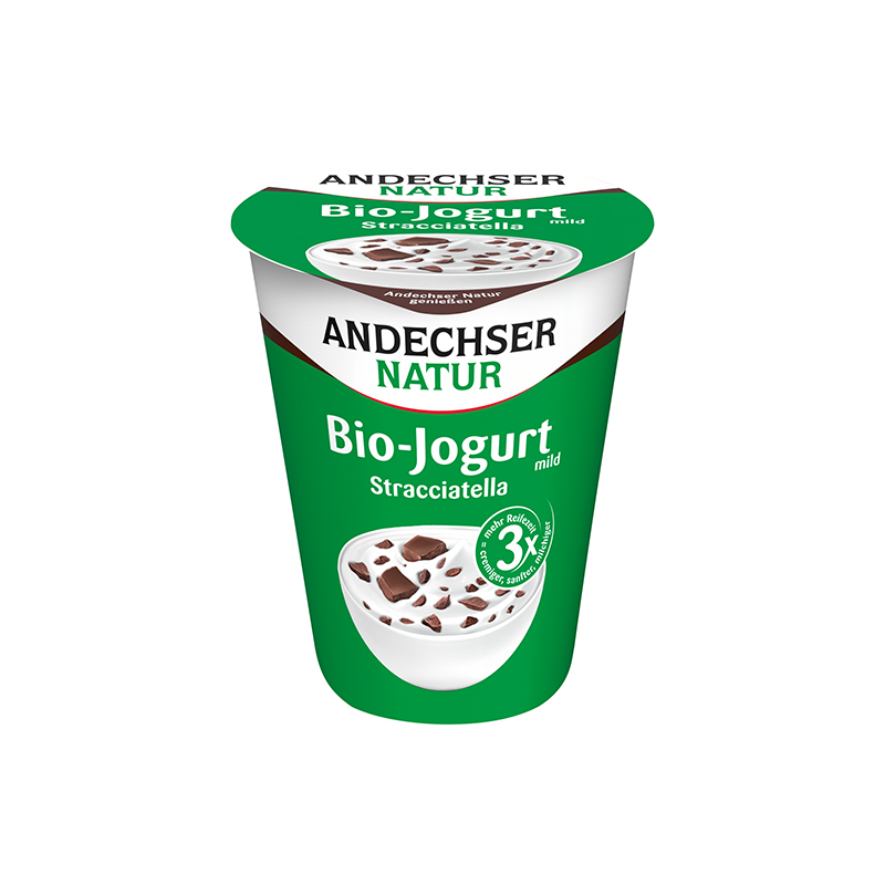 Andescher Organic Yog. Straw 400g