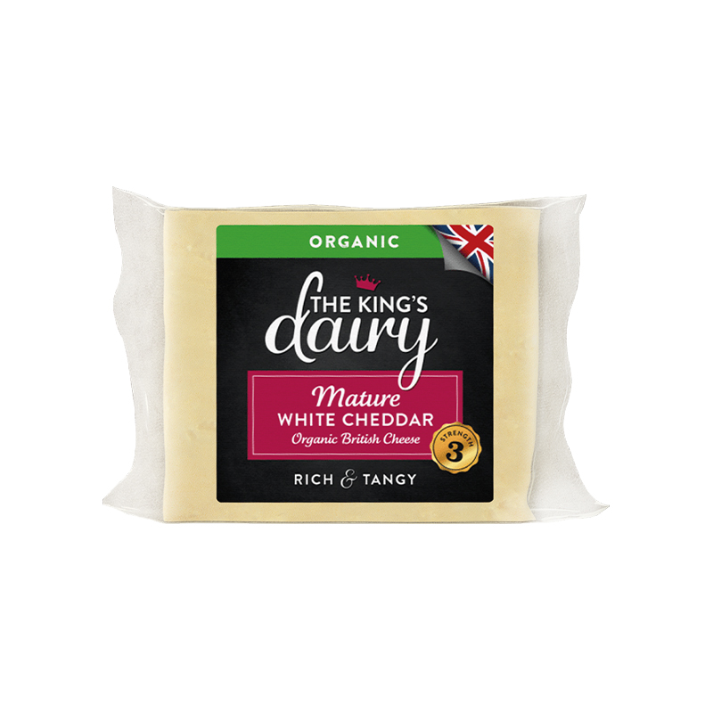 The King’s Dairy Organic Mature White Cheddar