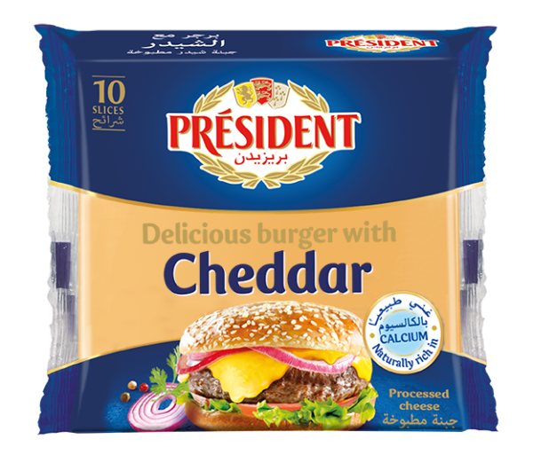 Président Cheddar Burger Slices 200g