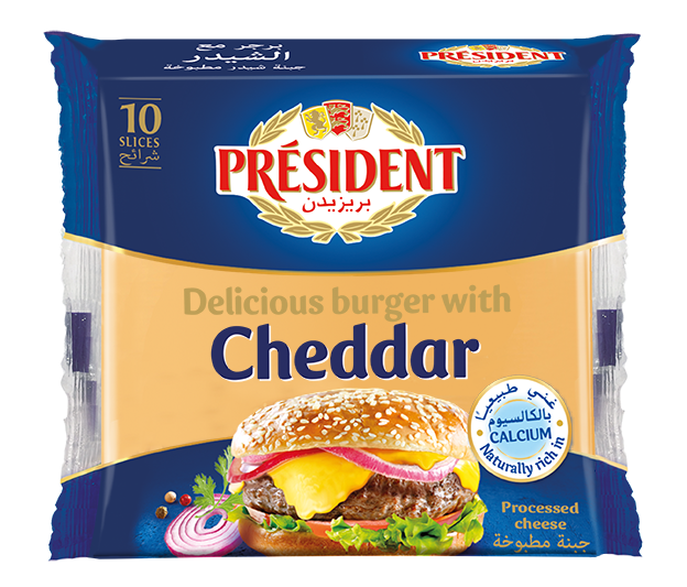 Président Cheddar Burger Slices 200g
