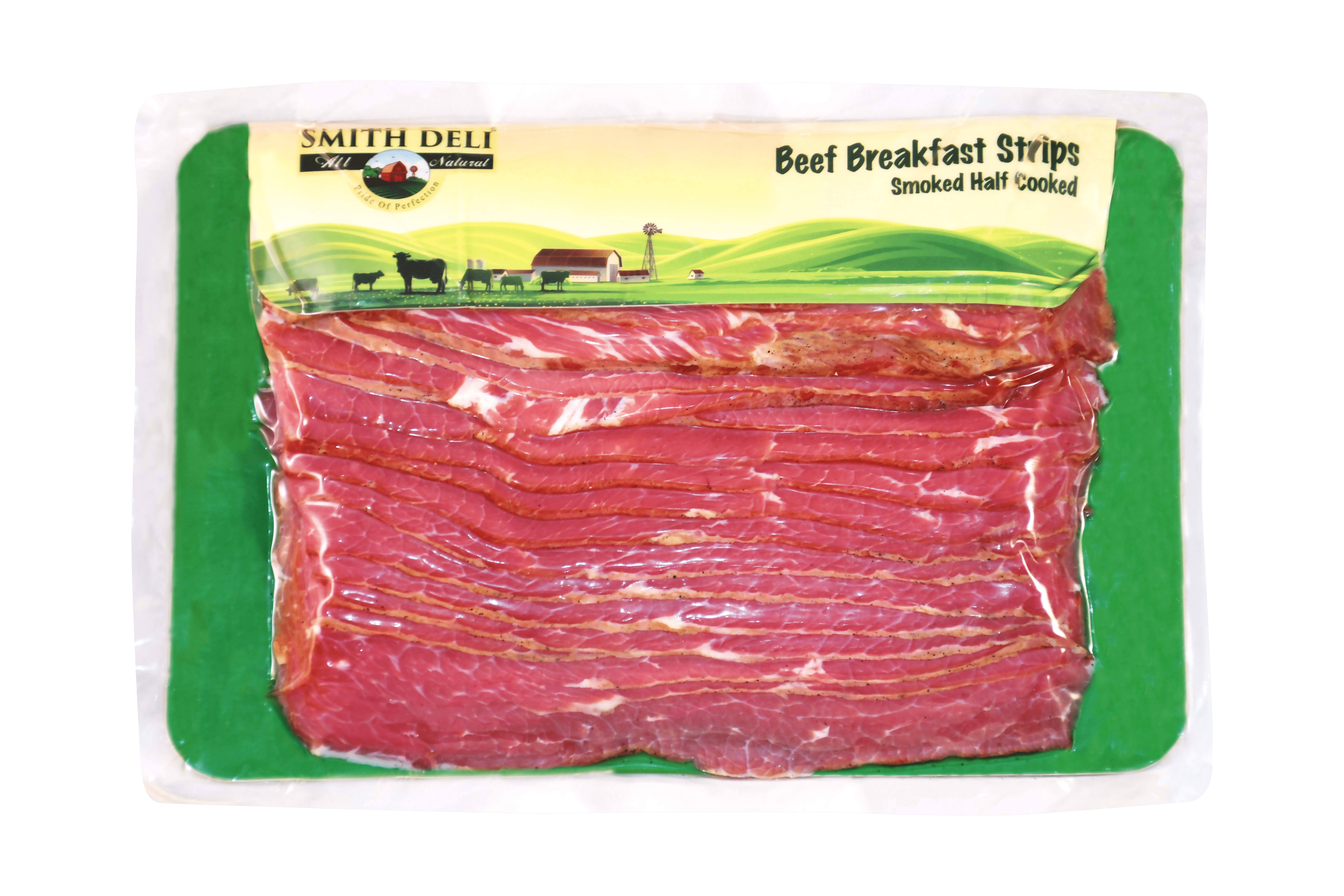 Smith-Deli Smoked Cured Beef Breakfast Strips 350g