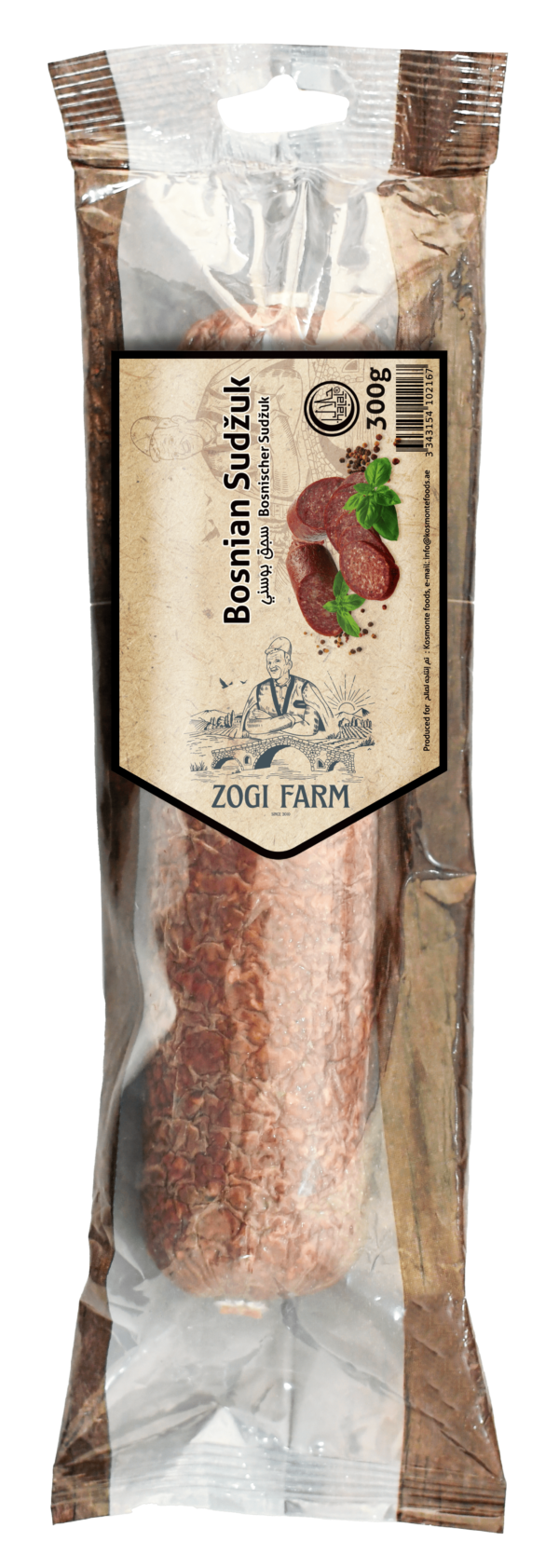 Zogi Farm Bosnian Sudžuk Dry Beef Sausage 300 G