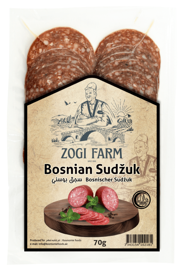 Zogi Farm Bosnian Sudžuk Dry Beef Sausage Slice 70g