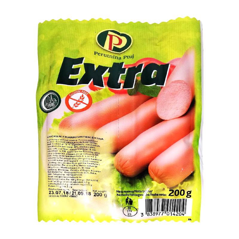 Perutnina Extra Chicken Frankfurter 200g
