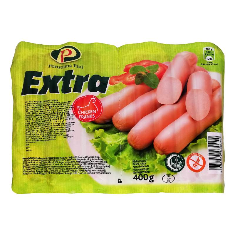 Perutnina Extra Chicken Frankfurter 400g