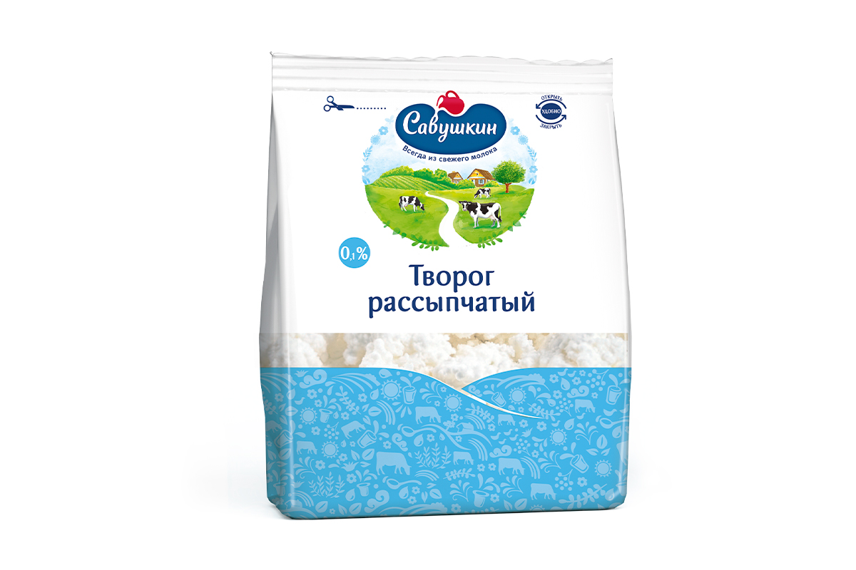 Savushkin Cottage Cheese 0% 350g