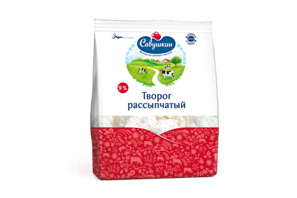 Savushkin Cottage Cheese 9% 350g