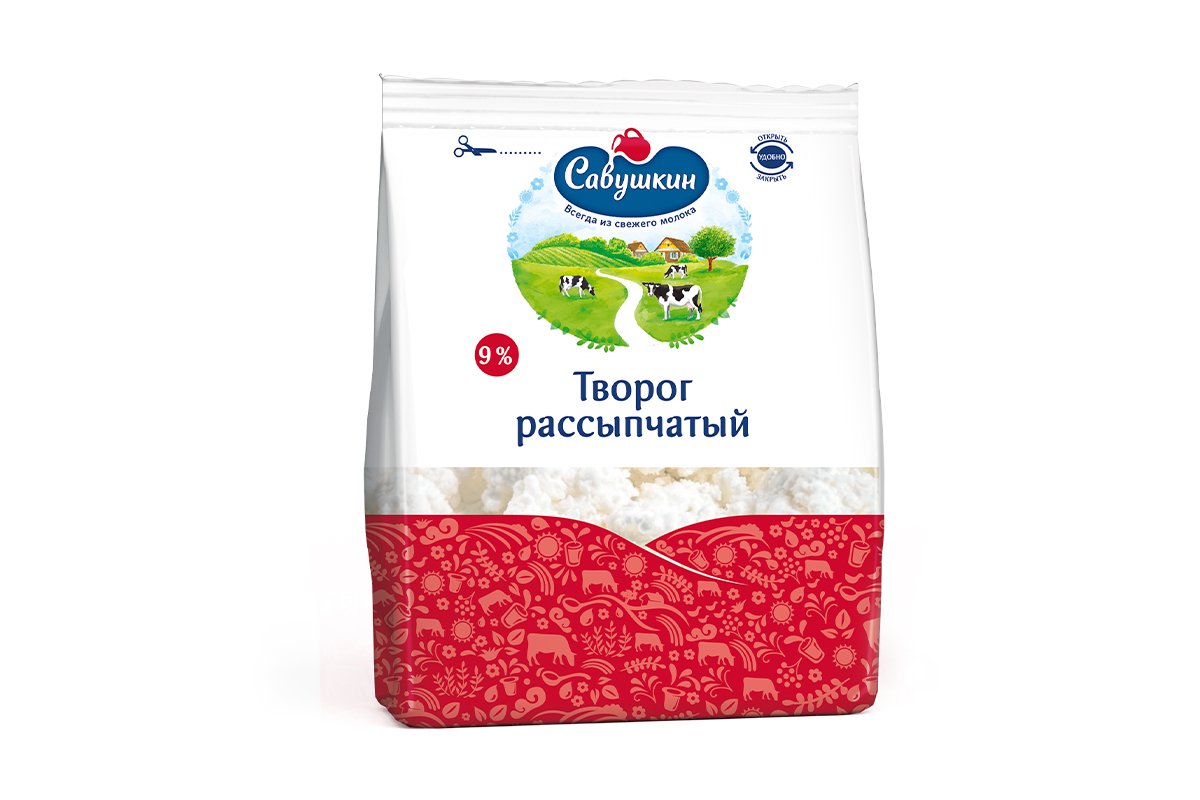 Savushkin Cottage Cheese 9% 350g