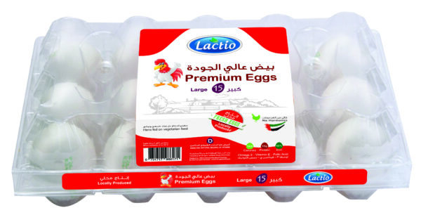 Lactio Premium Eggs Large 15 Pcs