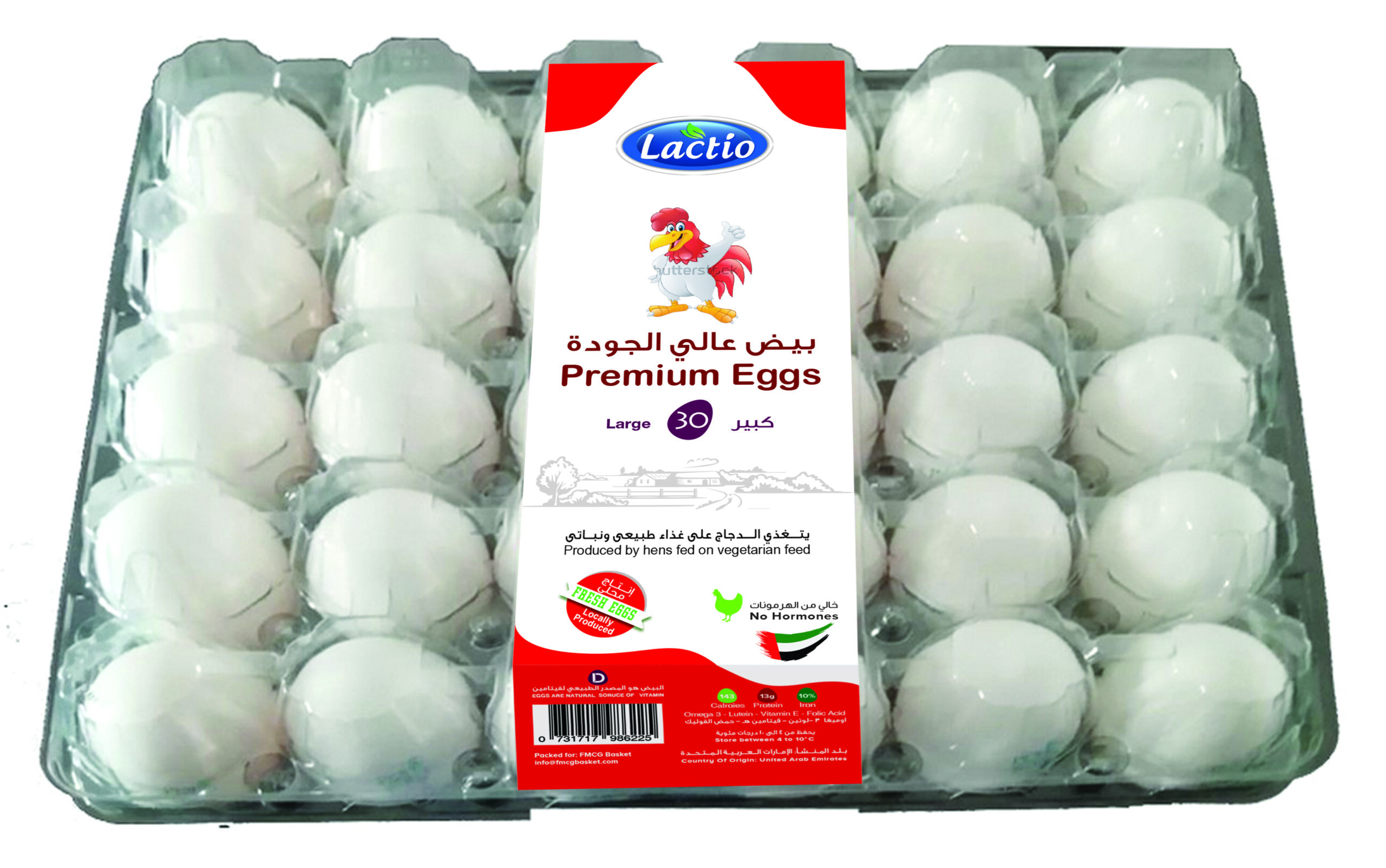 Lactio Premium Eggs Large 30 Pcs