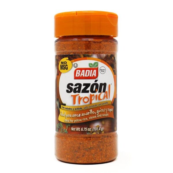 Badia Gluten Free Sazon Tropical /Culantro Achiote 191.36 Gm